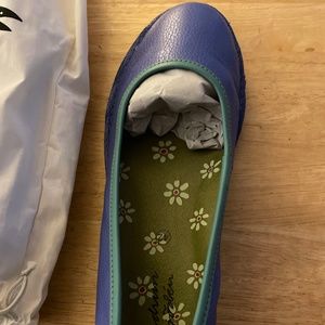 Gudrun Sjoden Ester shoes, women’s size 42 or 10, blue/purple, new in package